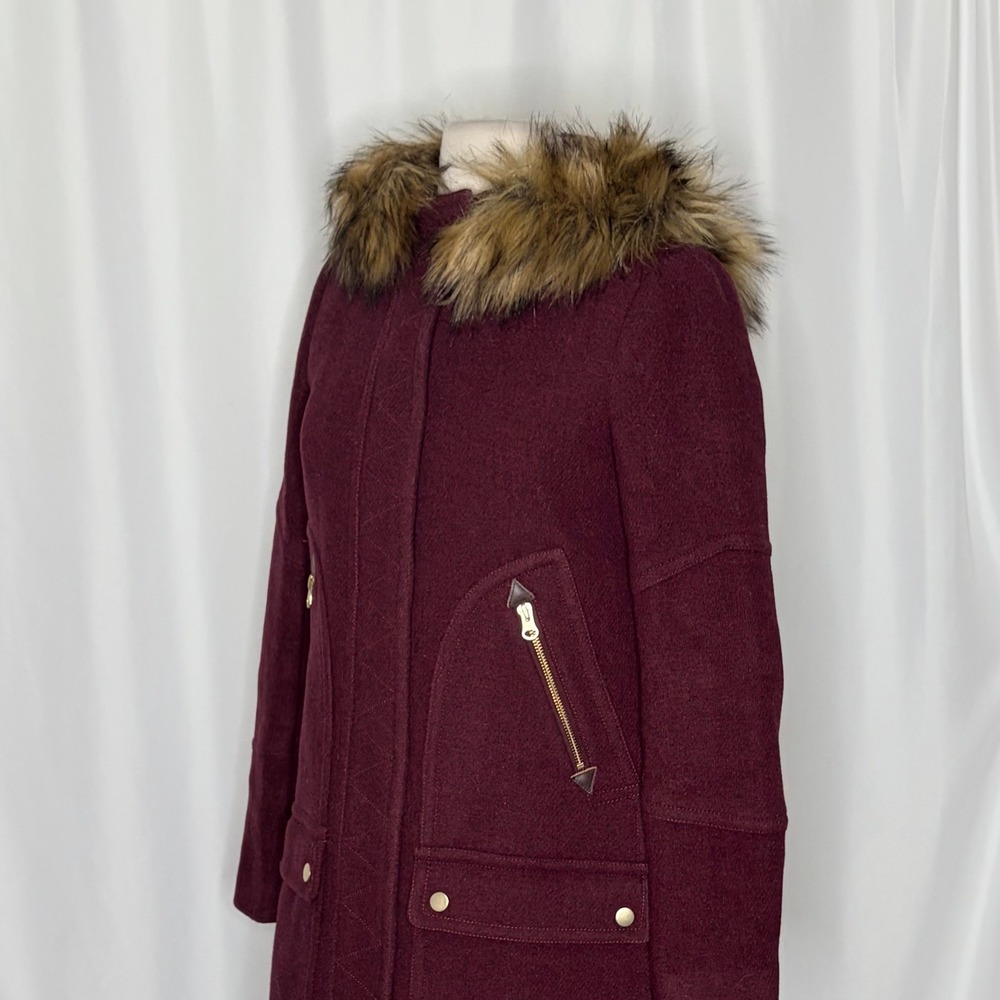 J.Crew J. CREW Chateau Parka Italian Wool Stadium Cloth Nello Gori Size 00 - Picture 7 of 16
